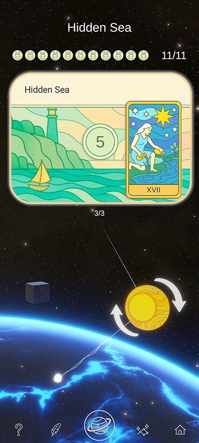 ReverySky dream card screen